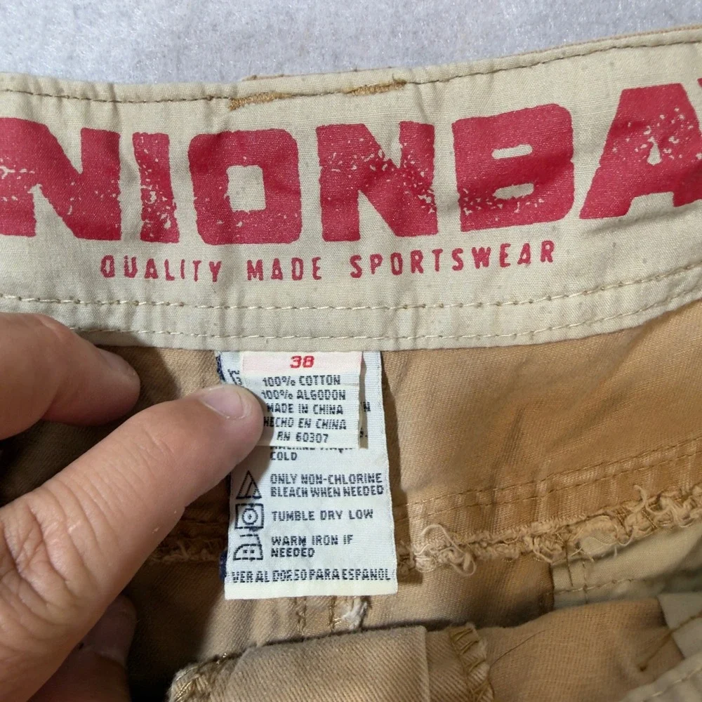 Unionbay Cargo‎ Shorts Mens 38 Tan Khaki Good Cotton Utility Pockets Relaxed
